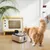 PawHut - Fontaine pour chat 5L filt 3 étapes USB accessoires acier inox