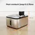 PawHut - Fontaine pour chat 5L filt 3 étapes USB accessoires acier inox
