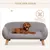 PawHut - Canapé chien déhoussable design scandinave H.31 cm - gris PawHut - Canapé chien déhoussable design scandinave H.31 cm - gris