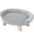 PawHut - Canapé Panier Animaux Design Scandinave Housse Amovible - gris PawHut - Canapé Panier Animaux Design Scandinave Housse Amovible - gris