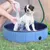 PawHut - Piscine chien pliable antidérapante  H.20 cm - bleu