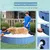PawHut - Piscine chien pliable antidérapante  H.20 cm - bleu