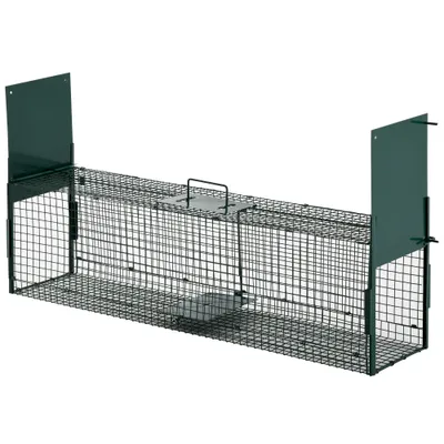 PawHut - Piège pour petits animaux lapin rat H.28 cm - vert