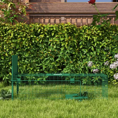 PawHut - Piège de capture petits animaux entrée poignée H.28cm - vert