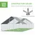 PawHut - Enclos poulailler chenil 24m² couvert acier galvanisé H.2 m - gris PawHut - Enclos poulailler chenil 24m² couvert acier galvanisé H.2 m - gris