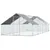 PawHut - Enclos poulailler chenil 24m² couvert acier galvanisé H.2 m - gris PawHut - Enclos poulailler chenil 24m² couvert acier galvanisé H.2 m - gris
