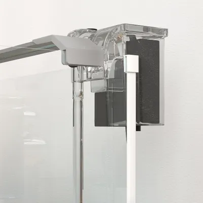 PawHut - Aquarium en verre 20L éclairage LED, pompe à filtre-blanc