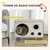 PawHut - Niche Grattoir Chat 2 en 1 - Design Vintage en Carton