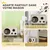 PawHut - Niche Grattoir Chat 2 en 1 - Design Vintage en Carton