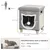 PawHut - Grattoir-Pouf-3en1-Porte-Tête-Chat-Coussin-Amovible-Gris PawHut - Grattoir-Pouf-3en1-Porte-Tête-Chat-Coussin-Amovible-Gris