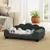 PawHut - Lit pour chien chat design coquillage H.28,5 cm - gris