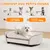 PawHut - Canapé Chien avec coussin amovible housse lavable H.19,5cm-Beige PawHut - Canapé Chien avec coussin amovible housse lavable H.19,5cm-Beige