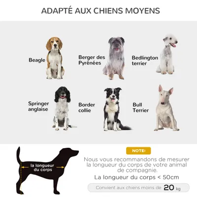 PawHut - Lit pour chien chat sur pieds micro-perforéH.18cm-marron noir PawHut - Lit pour chien chat sur pieds micro-perforéH.18cm-marron noir