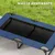 PawHut - Lit à Pieds pour Chien Pliable H.20cm - Bleu PawHut - Lit à Pieds pour Chien Pliable H.20cm - Bleu