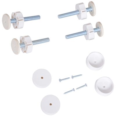PawHut - Barrière de sécurité réglable L.76-107 cm - blanc