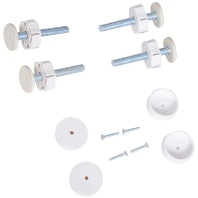 PawHut - Barrière de sécurité réglable L.76-107 cm - blanc