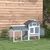 PawHut - Poulailler cottage sur pied bois L.151cm - blanc