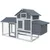 PawHut - Poulailler cottage sur pied bois L.151cm - blanc