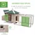 PawHut - Poulailler cottage enclos H.97 cm - naturel