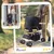 PawHut - Poussette chien pliable 4 roues H.94cm - noir PawHut - Poussette chien pliable 4 roues H.94cm - noir