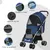 PawHut - Poussette chien pliable rangement laisse coussin inclus - bleu PawHut - Poussette chien pliable rangement laisse coussin inclus - bleu