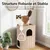 Pawffee Niche pour Chat d'Intérieur, Nid de Chat Grande Maison à 2 Étages Pawffee Niche pour Chat d'Intérieur, Nid de Chat Grande Maison à 2 Étages