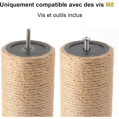 Pawffee Lot de 2 recharges pour Arbre à Chat de Rechange en