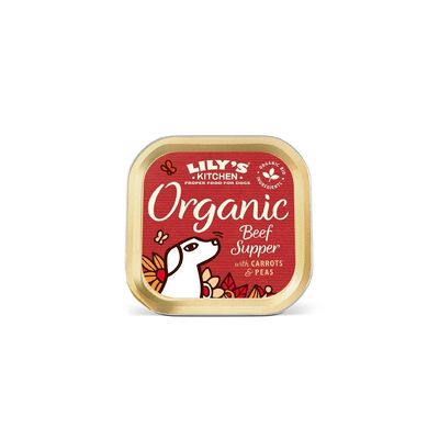 LILY'S KITCHEN -  CHIEN BIO BOEUF (barquette) - LILY'S KITCHEN