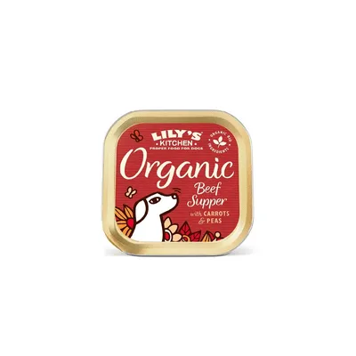LILY'S KITCHEN - CHIEN BIO BOEUF (barquette) - LILY'S KITCHEN LILY'S KITCHEN - CHIEN BIO BOEUF (barquette) - LILY'S KITCHEN