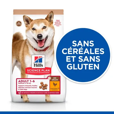 HILL'S - CHIEN SCIENCE PLAN ADULTE POULET SANS CEREALES HILL'S - CHIEN SCIENCE PLAN ADULTE POULET SANS CEREALES