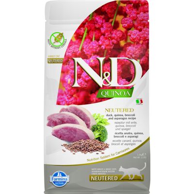 N&D Quinoa Skin & Coat pour chat Canard 1,5 kg