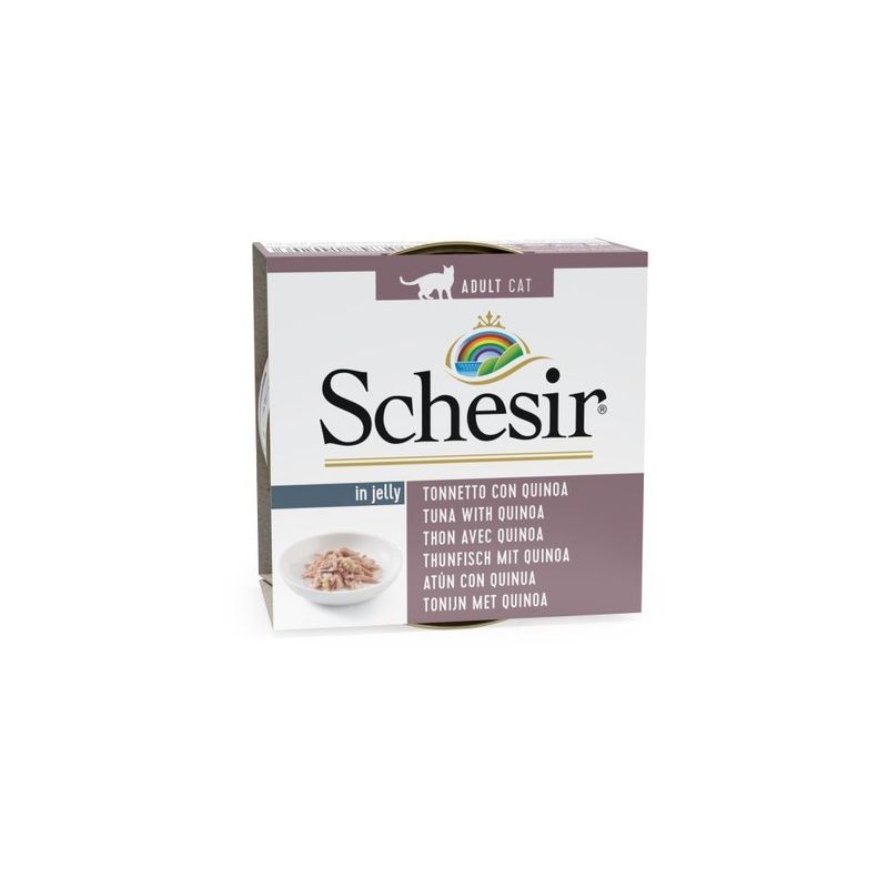 SCHESIR - Pâtée en gelée thon/quinoa chat (boite 85g) - SCHESIR