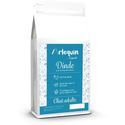 Arlequin - CROQUETTE CHAT SANS CÉRÉALES DINDE Arlequin - CROQUETTE CHAT SANS CÉRÉALES DINDE