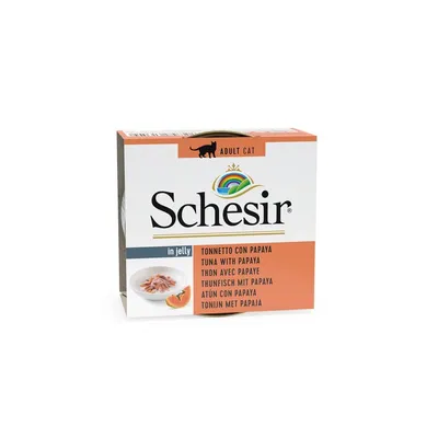 SCHESIR - Pâtées morceaux thon/papaye chat (boite 75g) - SCHESIR