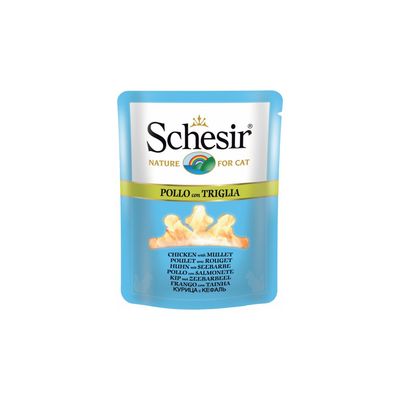 SCHESIR - Bouillon poulet/rouget chat (sachet 70g) - SCHESIR
