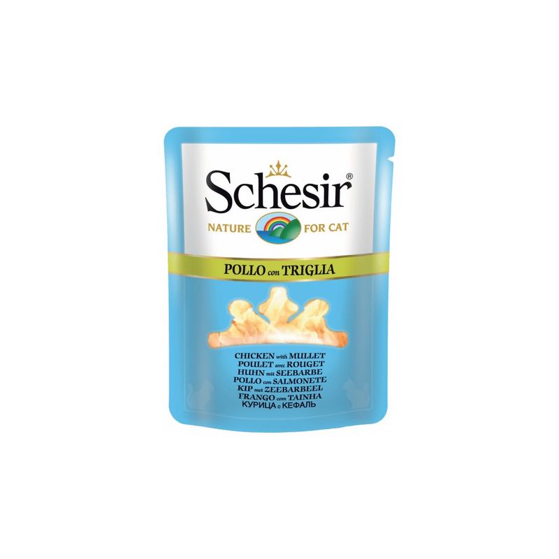 SCHESIR - Bouillon poulet/rouget chat (sachet 70g) - SCHESIR