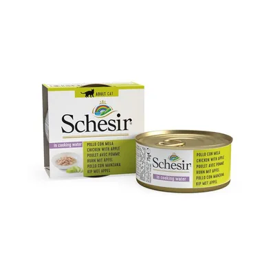 SCHESIR - Pâtées morceaux filets poulet/pomme chat (boite 75g) - SCHESIR