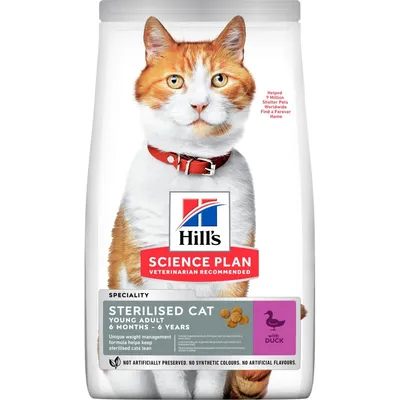 HILL'S - CHAT SCIENCE PLAN STERILISED YOUNG ADULT CANARD HILL'S - CHAT SCIENCE PLAN STERILISED YOUNG ADULT CANARD