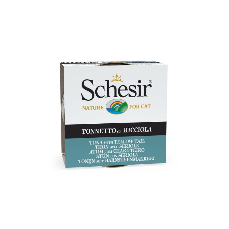 SCHESIR - Pâtée en gelée thon/seriole chat (boite 85g)- SCHESIR