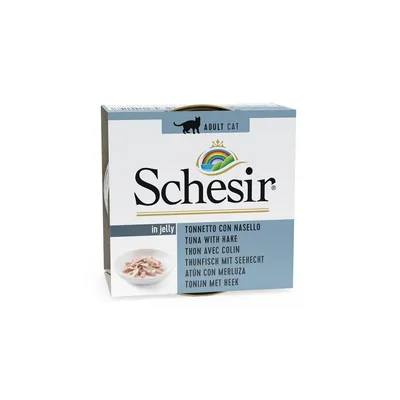SCHESIR - Pâtée en gelée thon/colin chat (boite 85g) - SCHESIR
