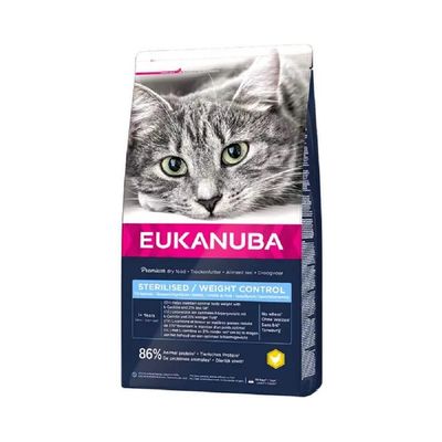 Eukanuba - Croquettes au Poulet pour Chat Stérilisé