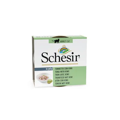 SCHESIR - Pâtées morceaux thon/kiwi chat (boite 75g) - SCHESIR SCHESIR - Pâtées morceaux thon/kiwi chat (boite 75g) - SCHESIR
