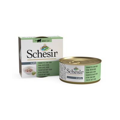 SCHESIR - Pâtées morceaux thon/kiwi chat (boite 75g) - SCHESIR
