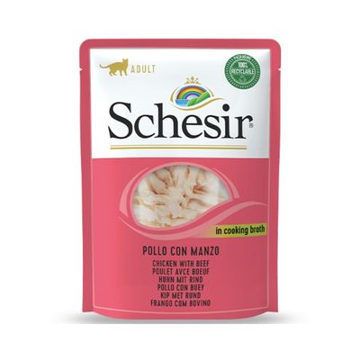 SCHESIR - Bouillon poulet/boeuf chat (sachet 70g) - SCHESIR