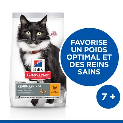 HILL'S - CHAT SCIENCE PLAN STERILISED MATURE ADULT POULET HILL'S - CHAT SCIENCE PLAN STERILISED MATURE ADULT POULET
