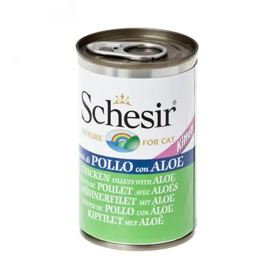 SCHESIR - Gelée Poulet/aloes chaton (boite 140g) - SCHESIR SCHESIR - Gelée Poulet/aloes chaton (boite 140g) - SCHESIR