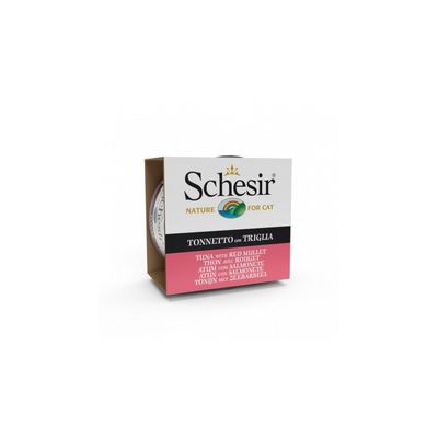 SCHESIR - Pâtée en gelée thon/rouget chat (boite 85g) - SCHESIR