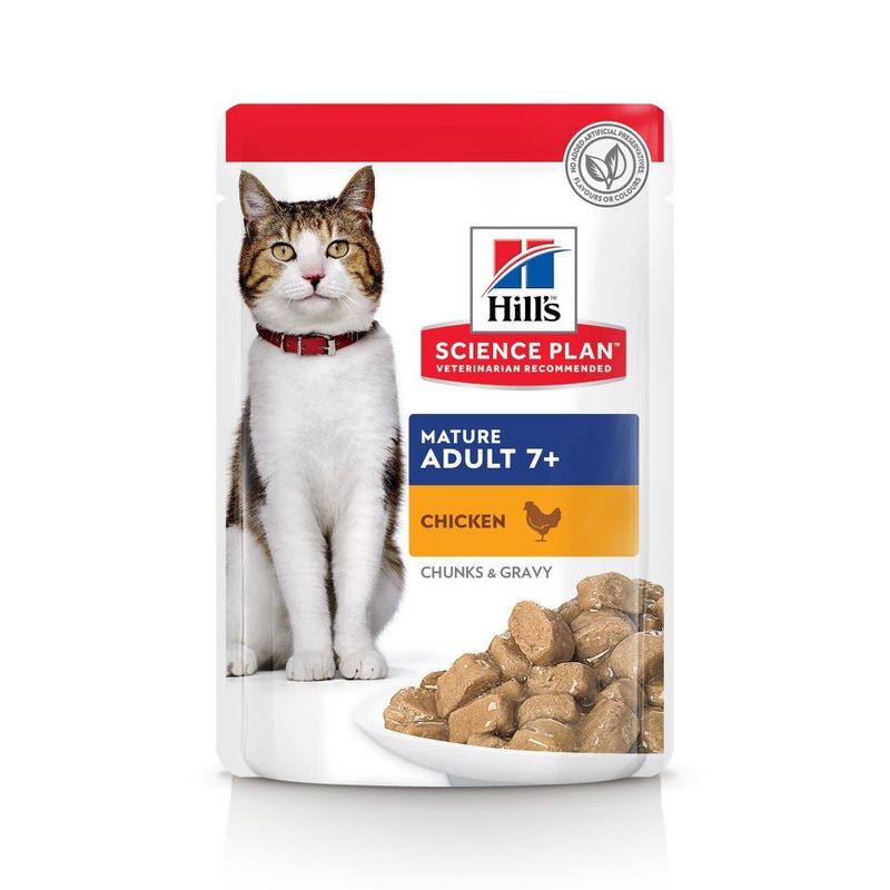 HILL'S -  CHAT SCIENCE PLAN ADULT MATURE 7+ POULET