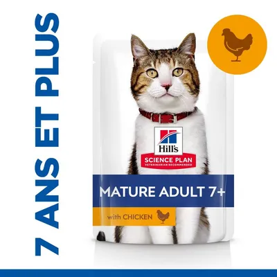 HILL'S - CHAT SCIENCE PLAN ADULT MATURE 7+ POULET HILL'S - CHAT SCIENCE PLAN ADULT MATURE 7+ POULET