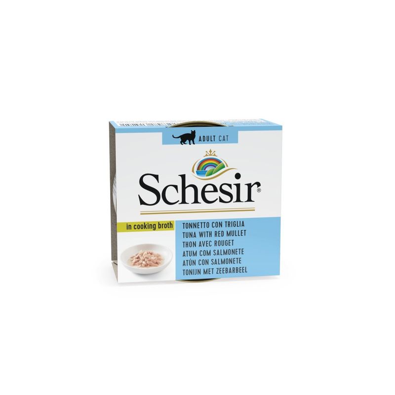 SCHESIR - Bouillon thon/rouget chat (boite 70g) - SCHESIR
